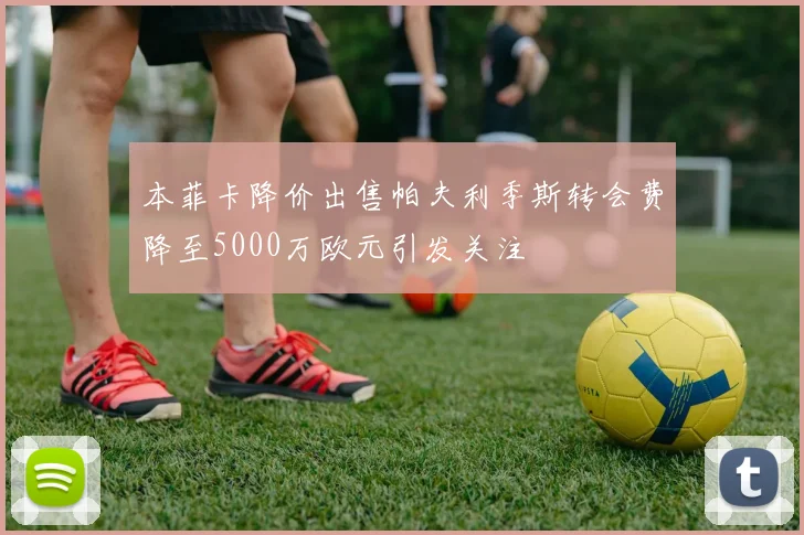 本菲卡降价出售帕夫利季斯转会费降至5000万欧元引发关注